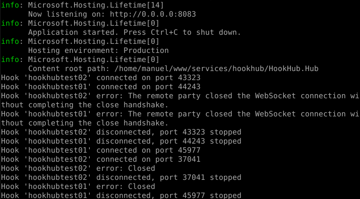 HookHubNet screenshot